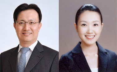 왼쪽부터 박진호 교수, 김현진 박사.