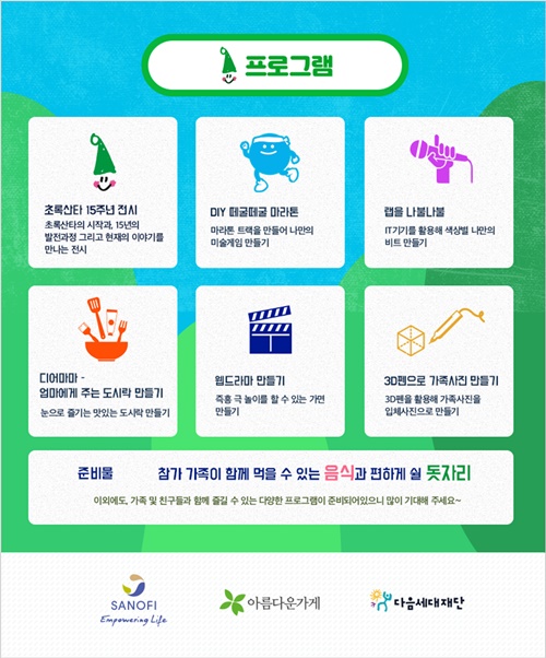 2019 초록산타 상상놀이터 프로그램 소개.