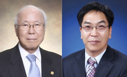 (왼쪽)이상섭 서울대학교 약학대학 명예교수, (오른쪽)최한곤 한양대학교 약학대학 교수.