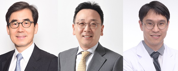 왼쪽부터)김효수, 박경우, 강지훈 교수.