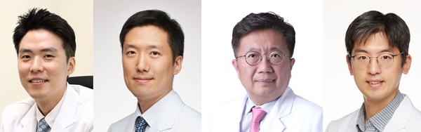 사진 왼쪽부터 장지석 교수, 김경환 교수, 안중배 교수, 김한상 교수.
